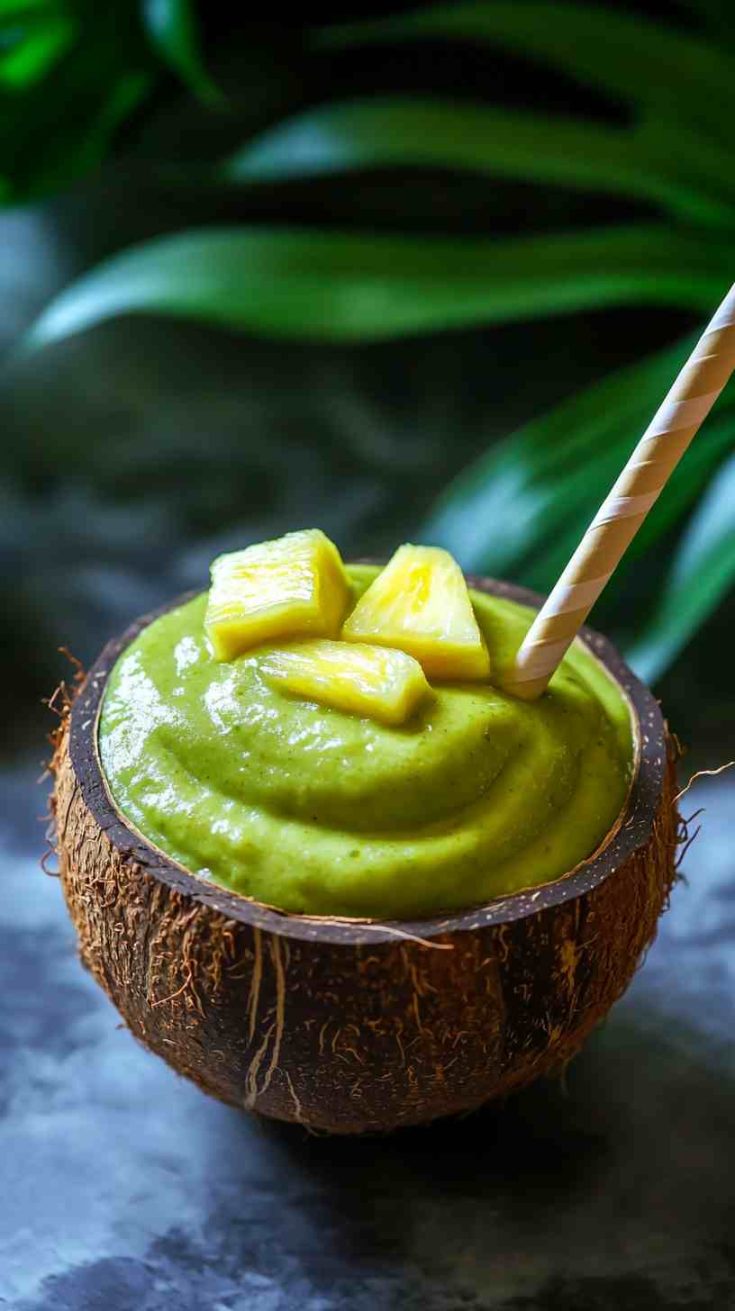 Avocado Pineapple Bliss Smoothie Avocado Pineapple Bliss Smoothie