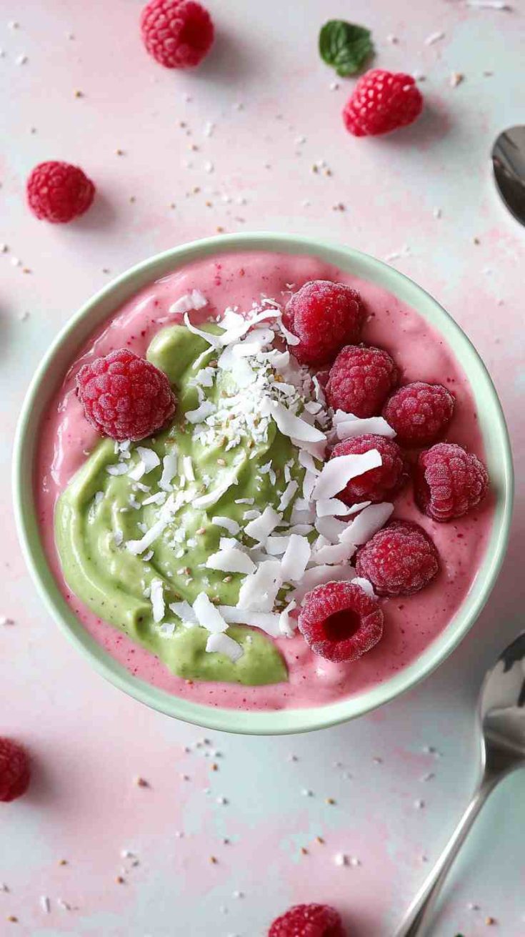 Avocado Raspberry Smoothie Avocado Raspberry Smoothie