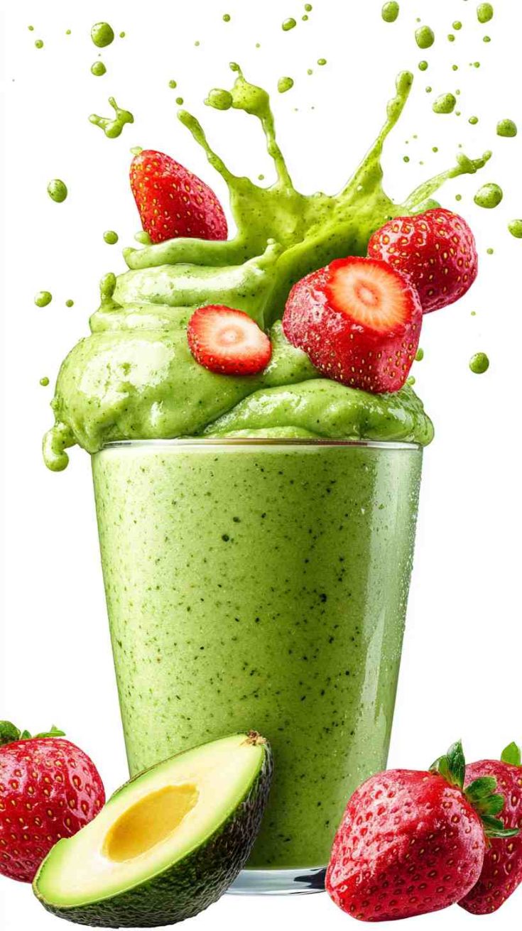 Avocado Strawberry Fusion Smoothie Avocado Strawberry Fusion Smoothie