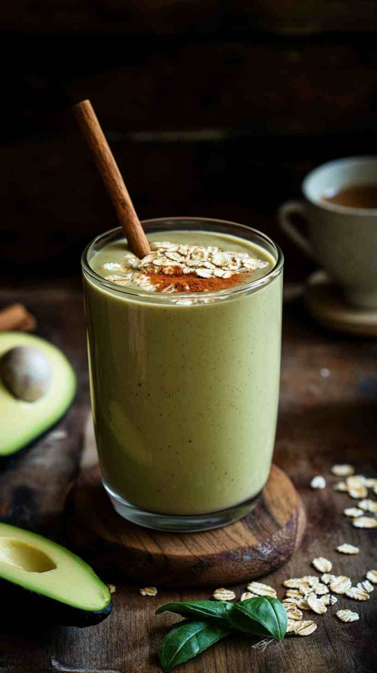 Creamy Avocado and Oat Smoothie Creamy Avocado and Oat Smoothie