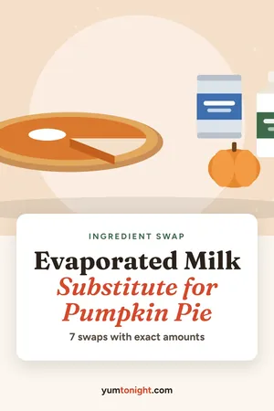Pinterest pin: Evaporated Milk Substitute for Pumpkin Pie