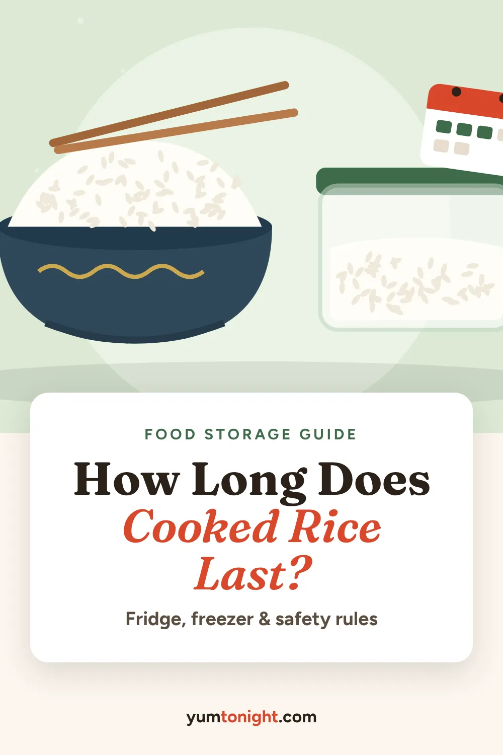 Pinterest pin: How Long Does Cooked Rice Last in the Fridge?