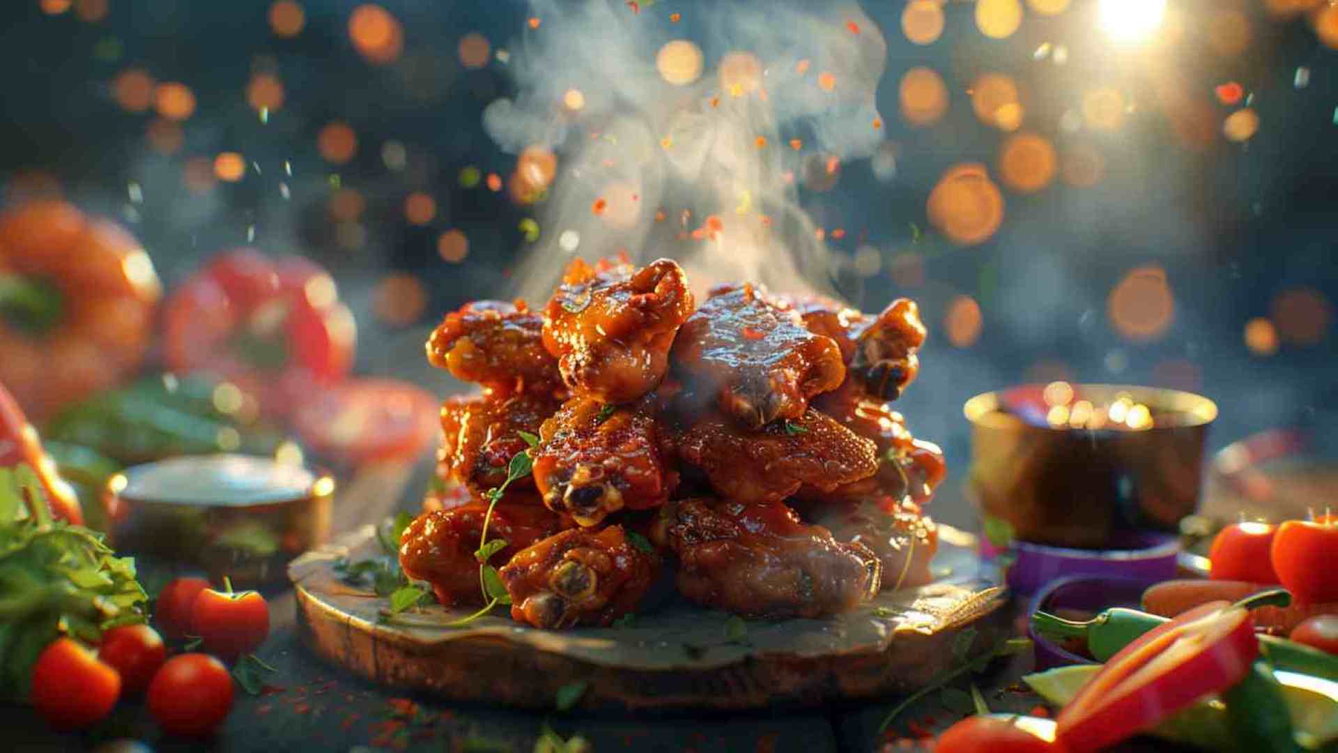 Baked Buffalo Chicken Wings with Ranch Dip