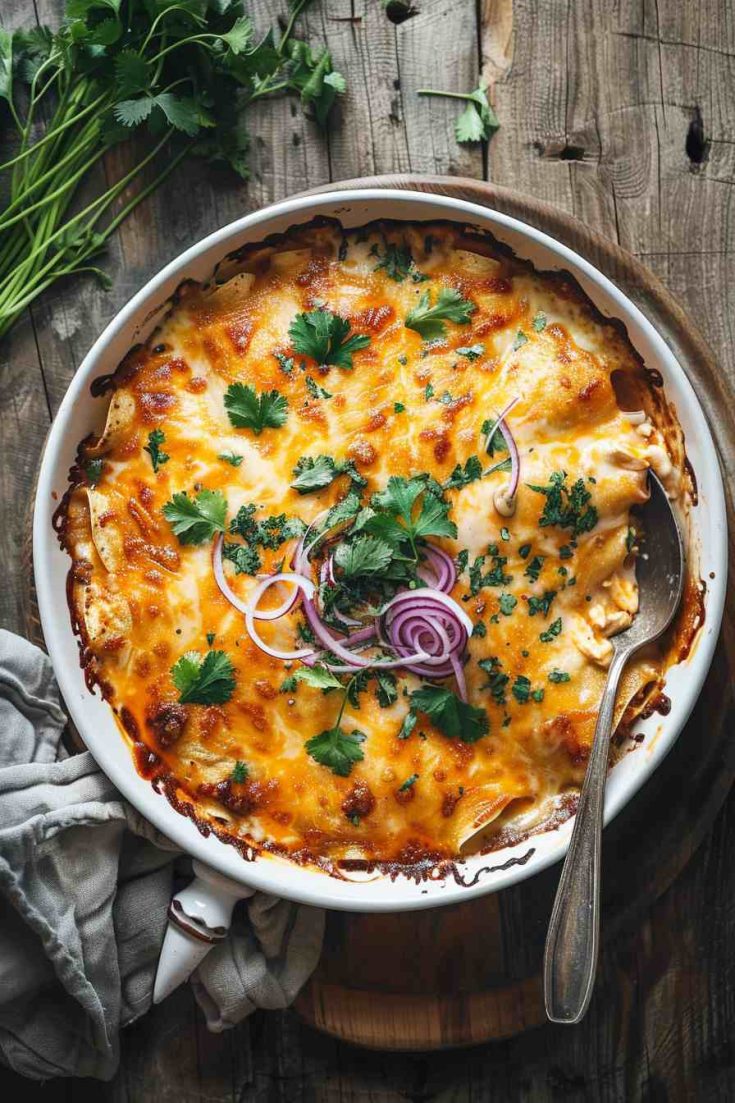 Chicken Enchiladas with Sour Cream Sauce