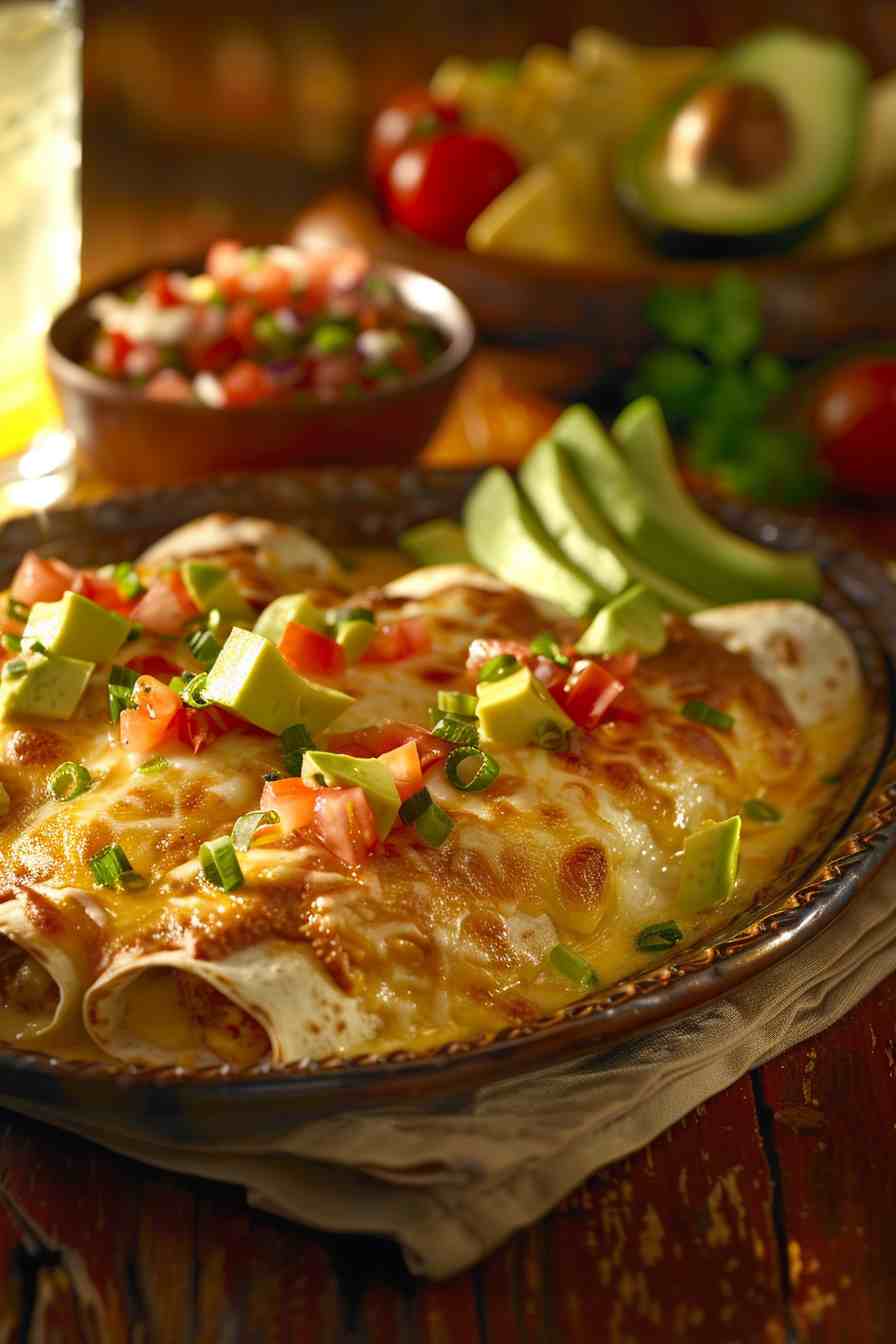 Chicken Enchiladas with Sour Cream Sauce