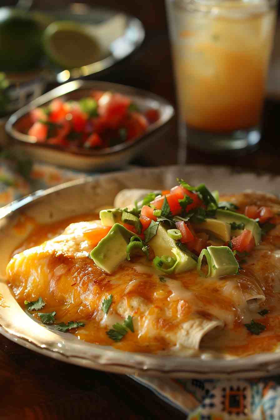 Chicken Enchiladas with Sour Cream Sauce