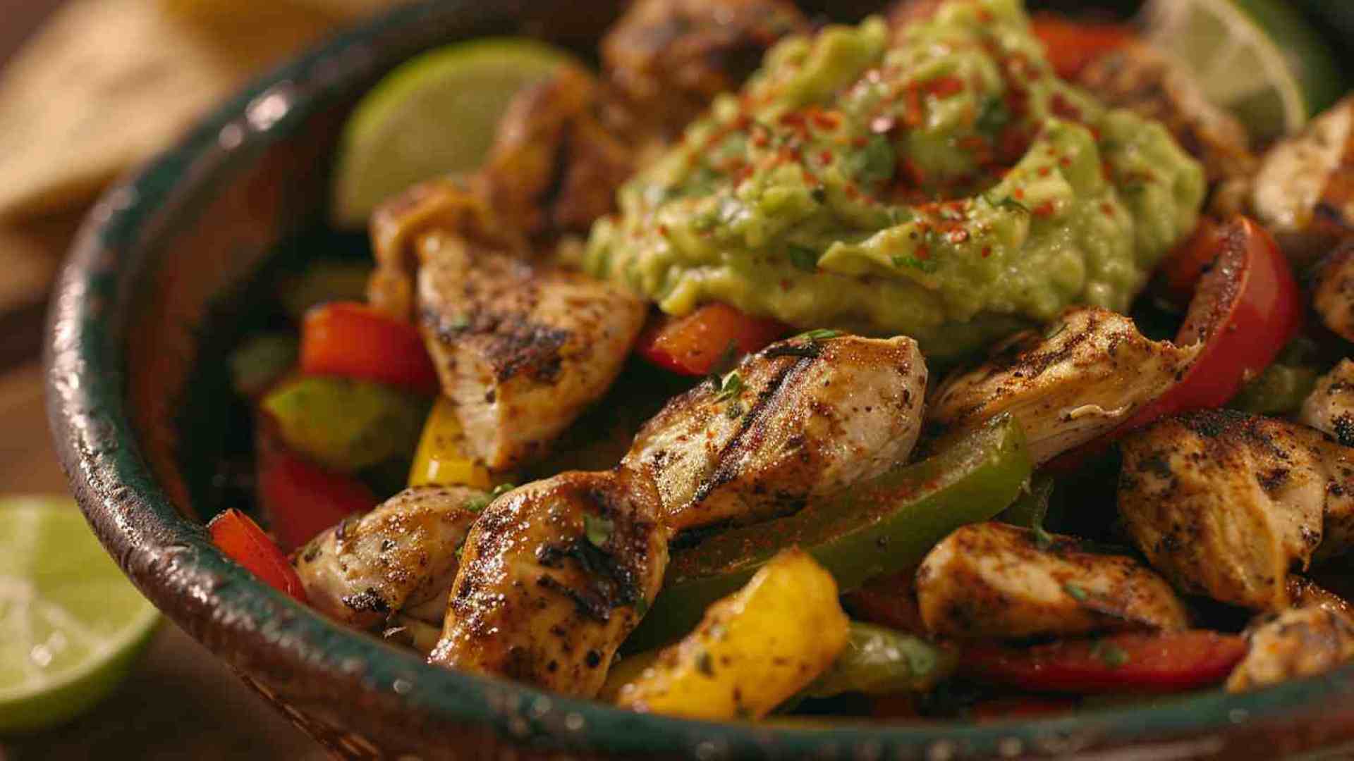 Chicken Fajita Bowls with Guacamole (3)