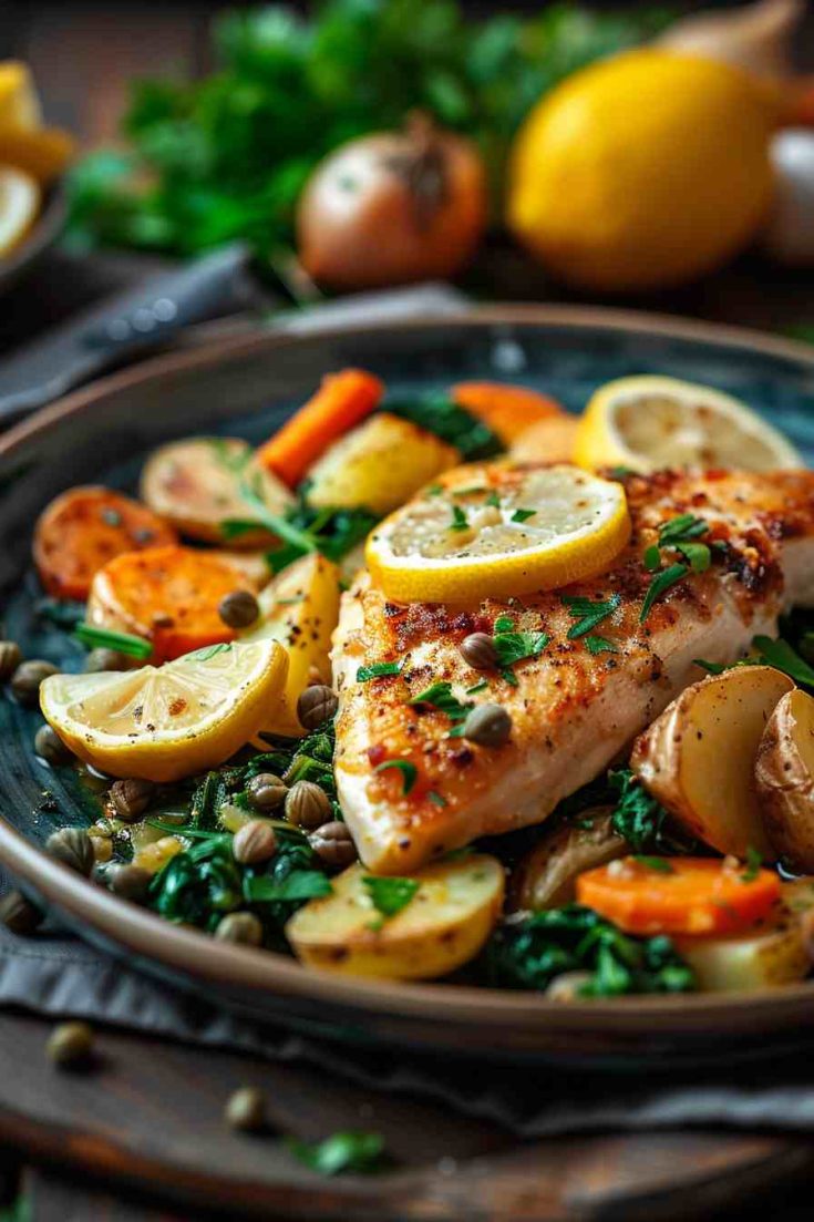 Chicken Piccata with Lemon Caper Sauce