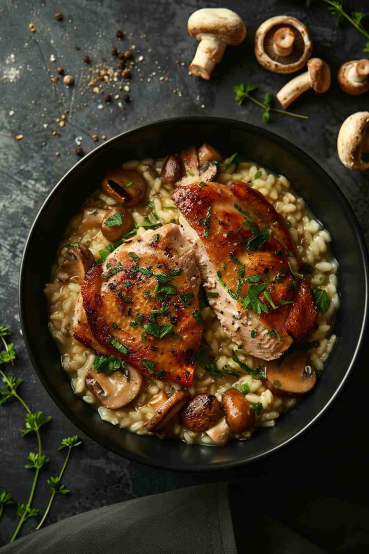 Chicken and Mushroom Risotto