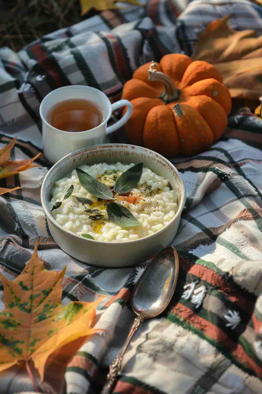 Cozy Pumpkin Risotto with Sage and Parmesan