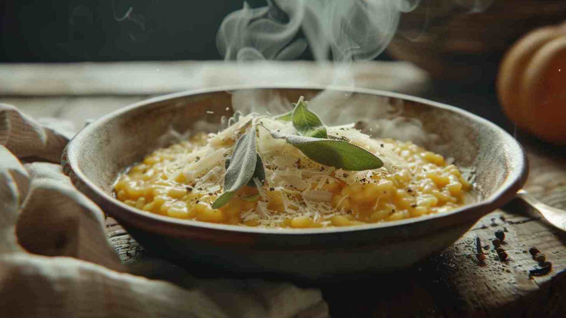 Cozy Pumpkin Risotto with Sage and Parmesan