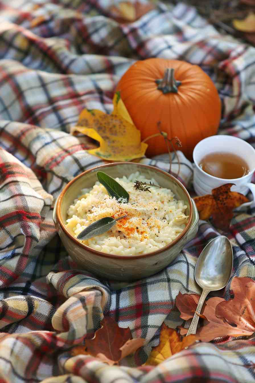 Cozy Pumpkin Risotto with Sage and Parmesan