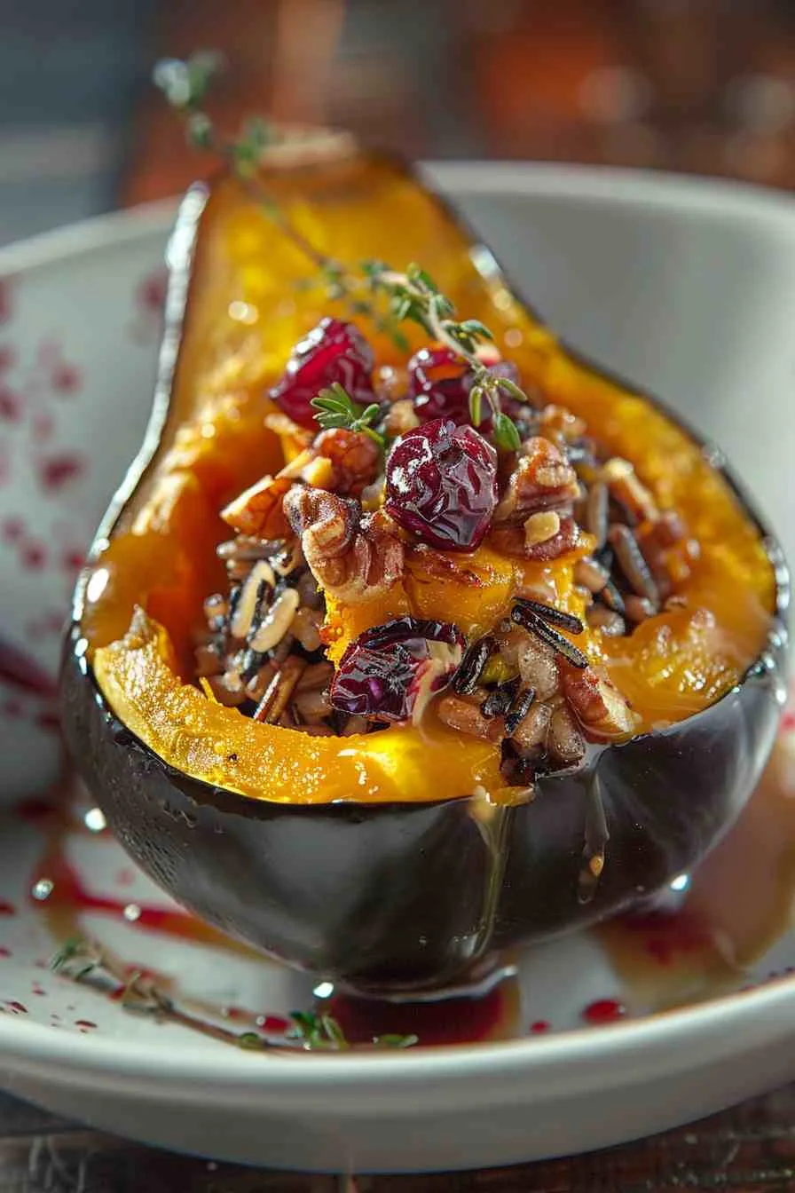 Cranberry Walnut Stuffed Acorn Squash Cranberry Walnut Stuffed Acorn Squash