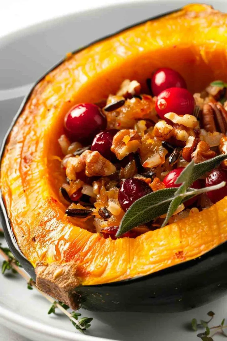 Cranberry Walnut Stuffed Acorn Squash Cranberry Walnut Stuffed Acorn Squash