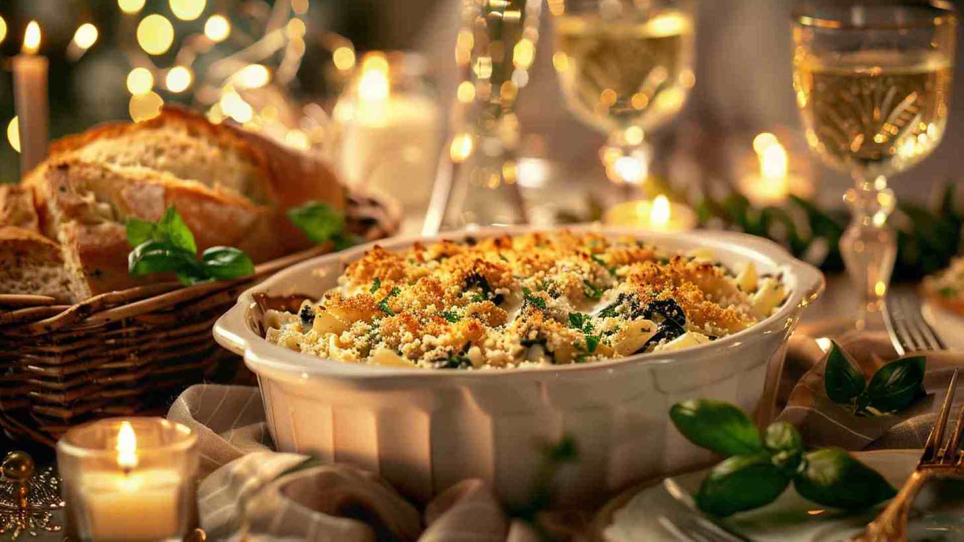 Creamy Mushroom and Spinach Pasta Bake (3)