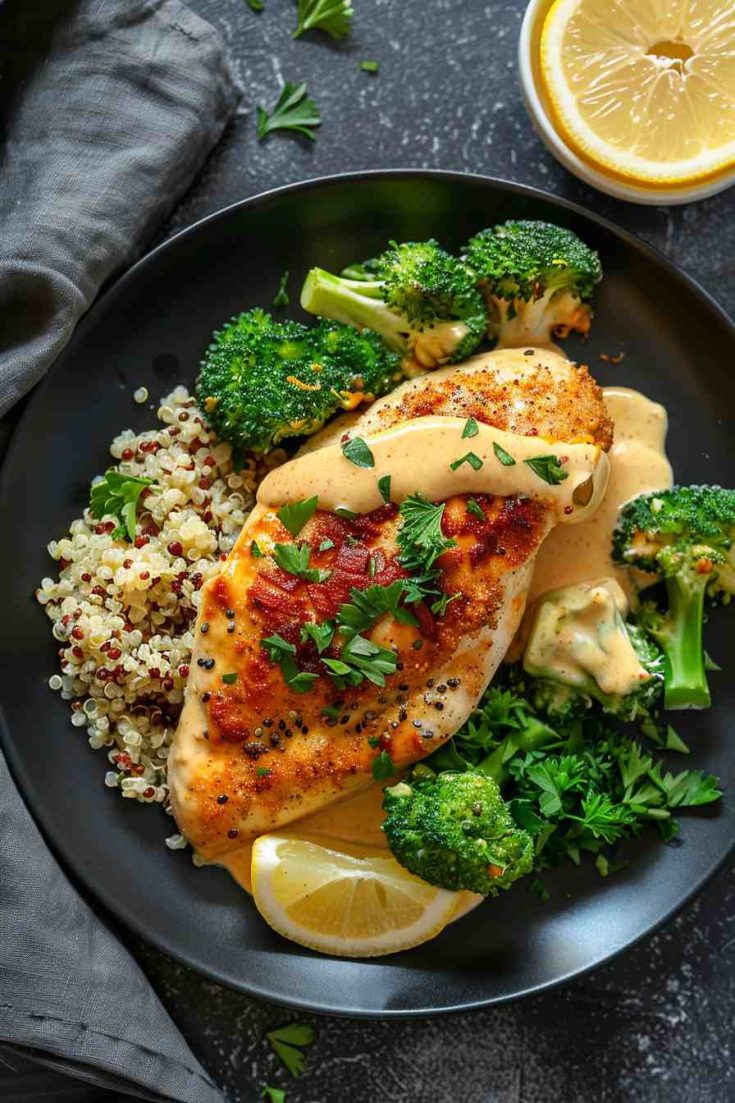 Creamy Spinach Stuffed Chicken Breast