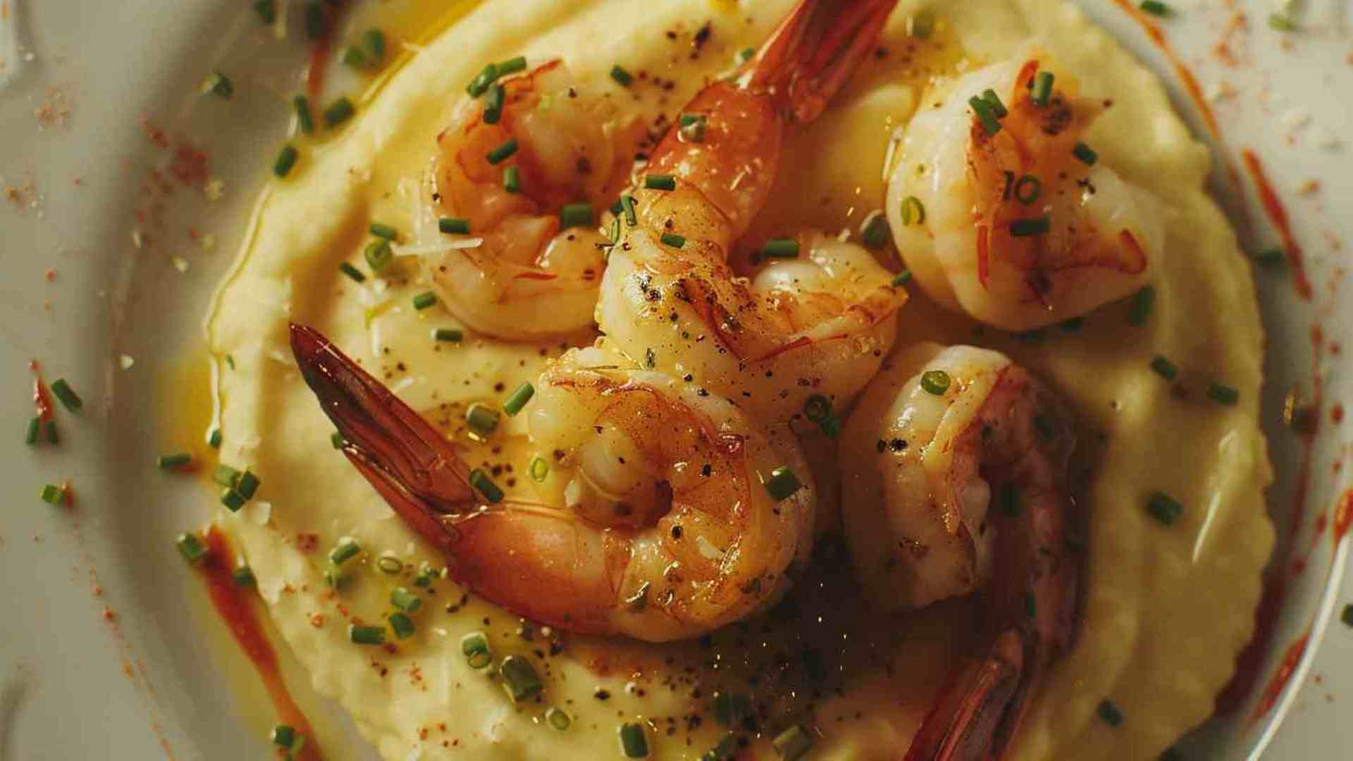 Garlic Butter Shrimp with Creamy Polenta (1)