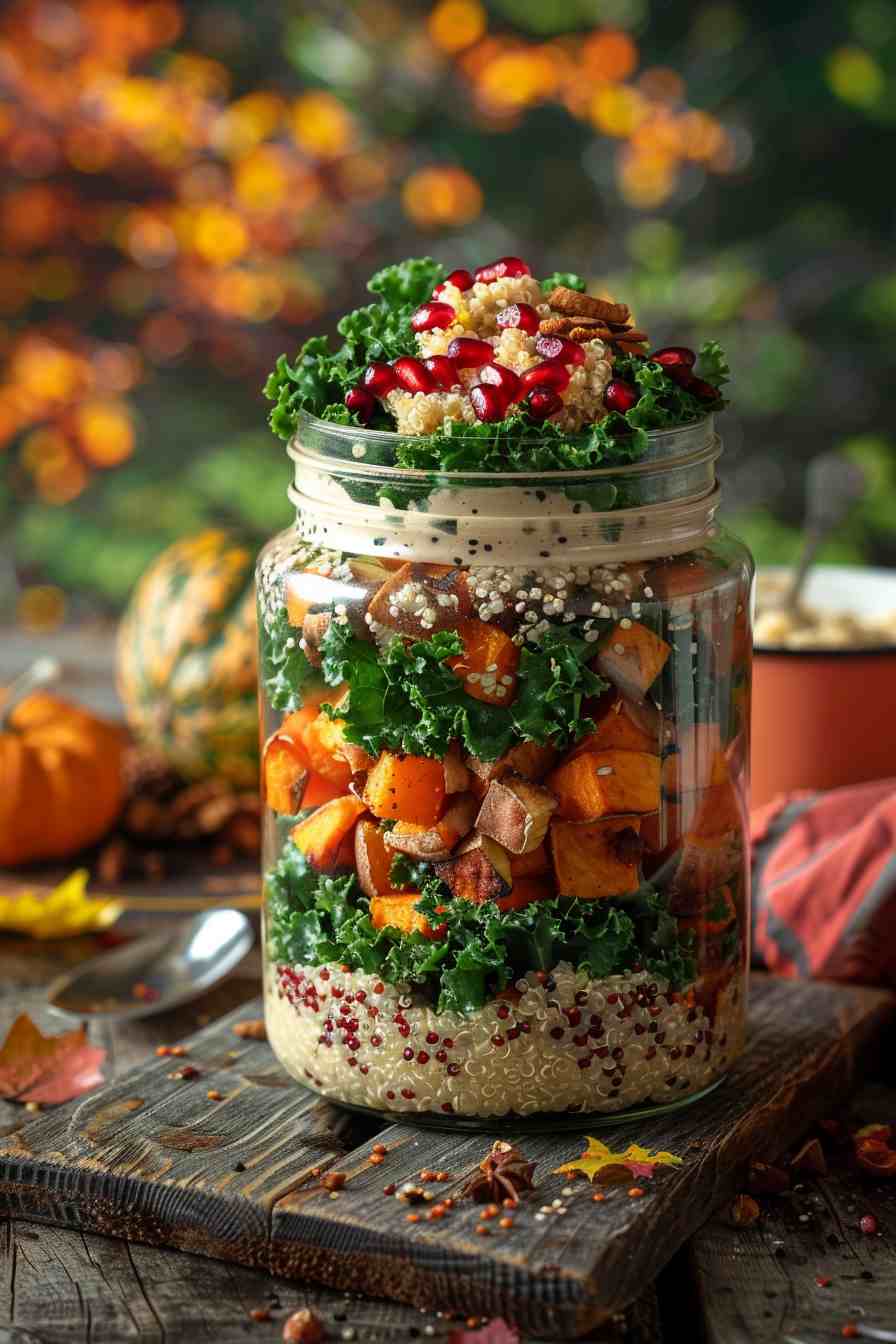 Harvest Quinoa Salad with Pomegranate and Kale