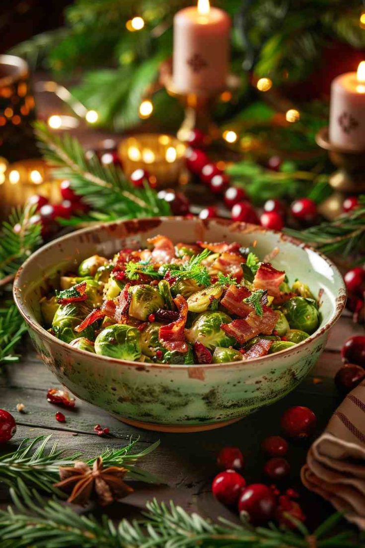 Maple-Glazed Brussels Sprouts and Bacon