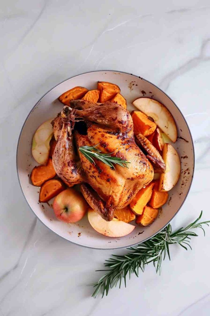 One-Pan Chicken with Sweet Potatoes and Apples