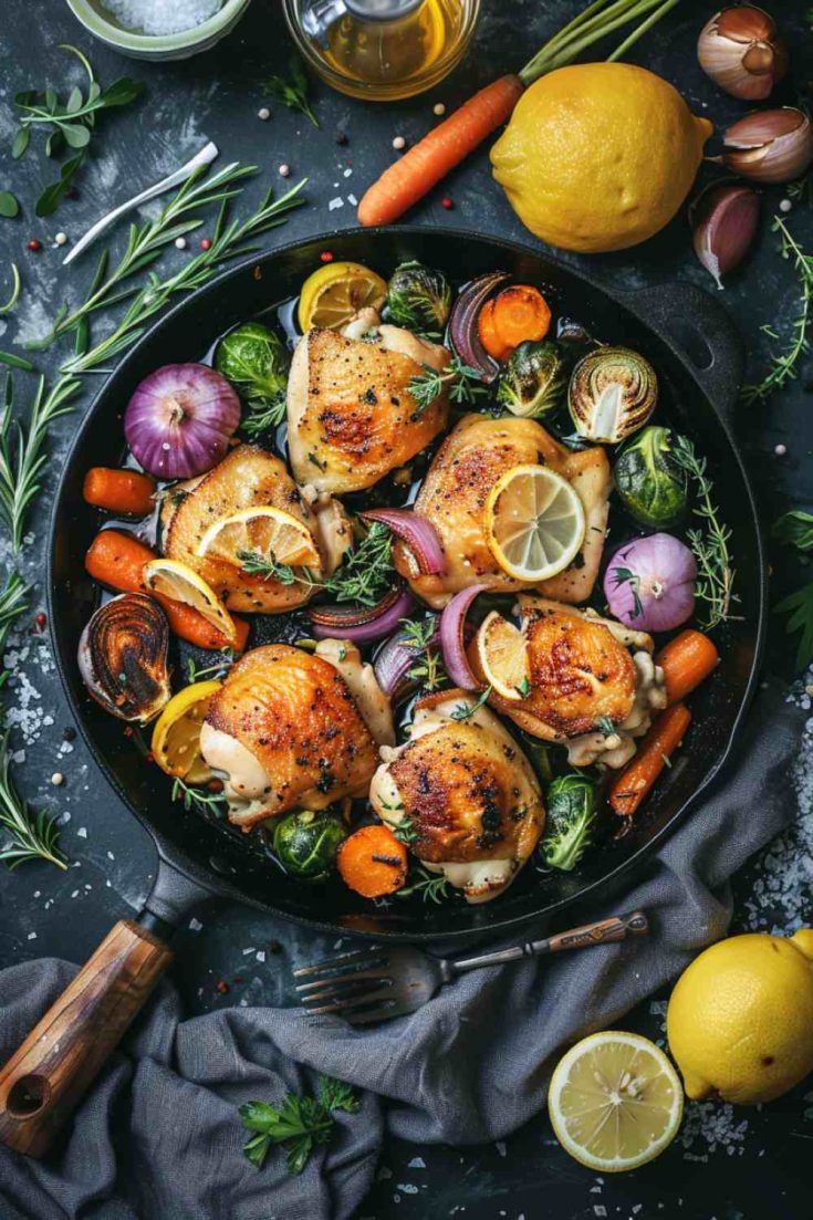 One-Pan Lemon Garlic Chicken with Veggies