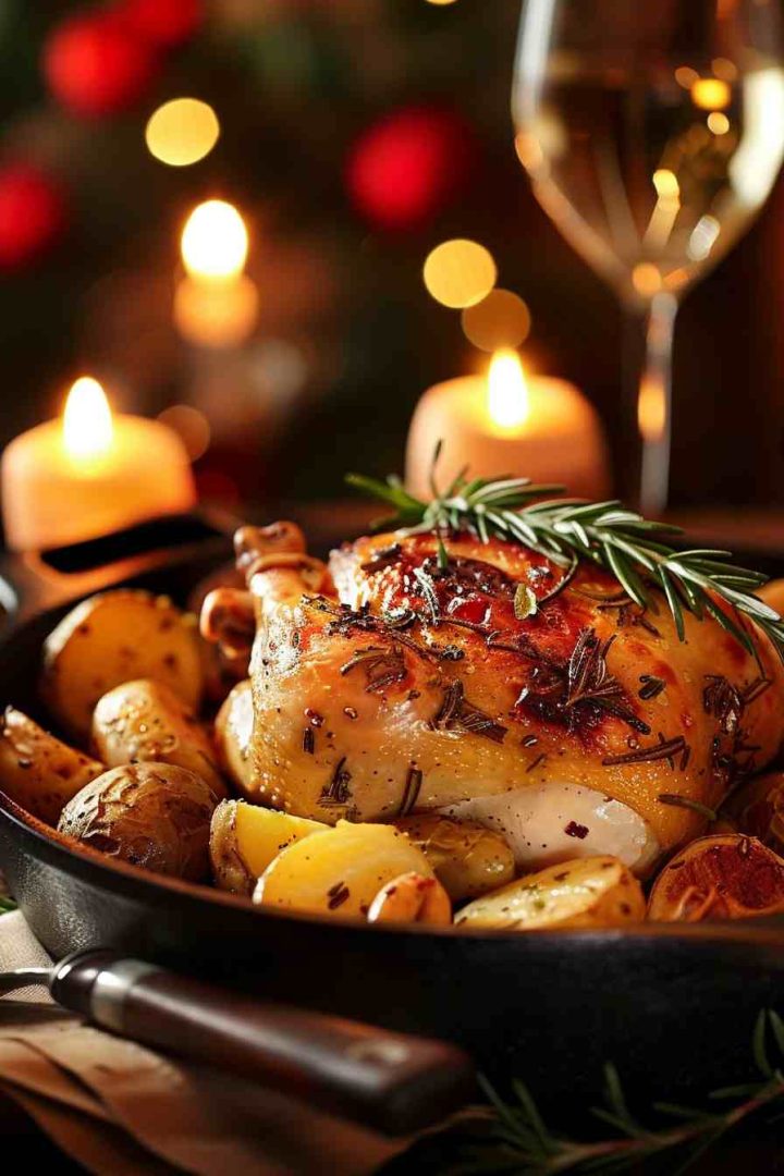 Roasted Garlic Herb Chicken with Potatoes