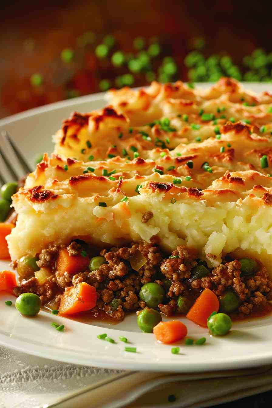 Savory Shepherd’s Pie with Sweet Potato Topping