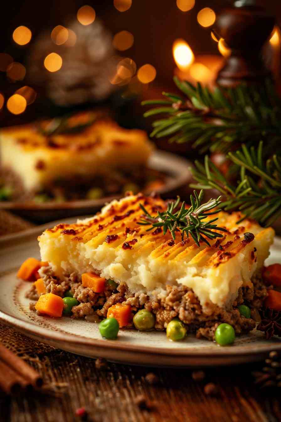 Savory Shepherd’s Pie with Sweet Potato Topping