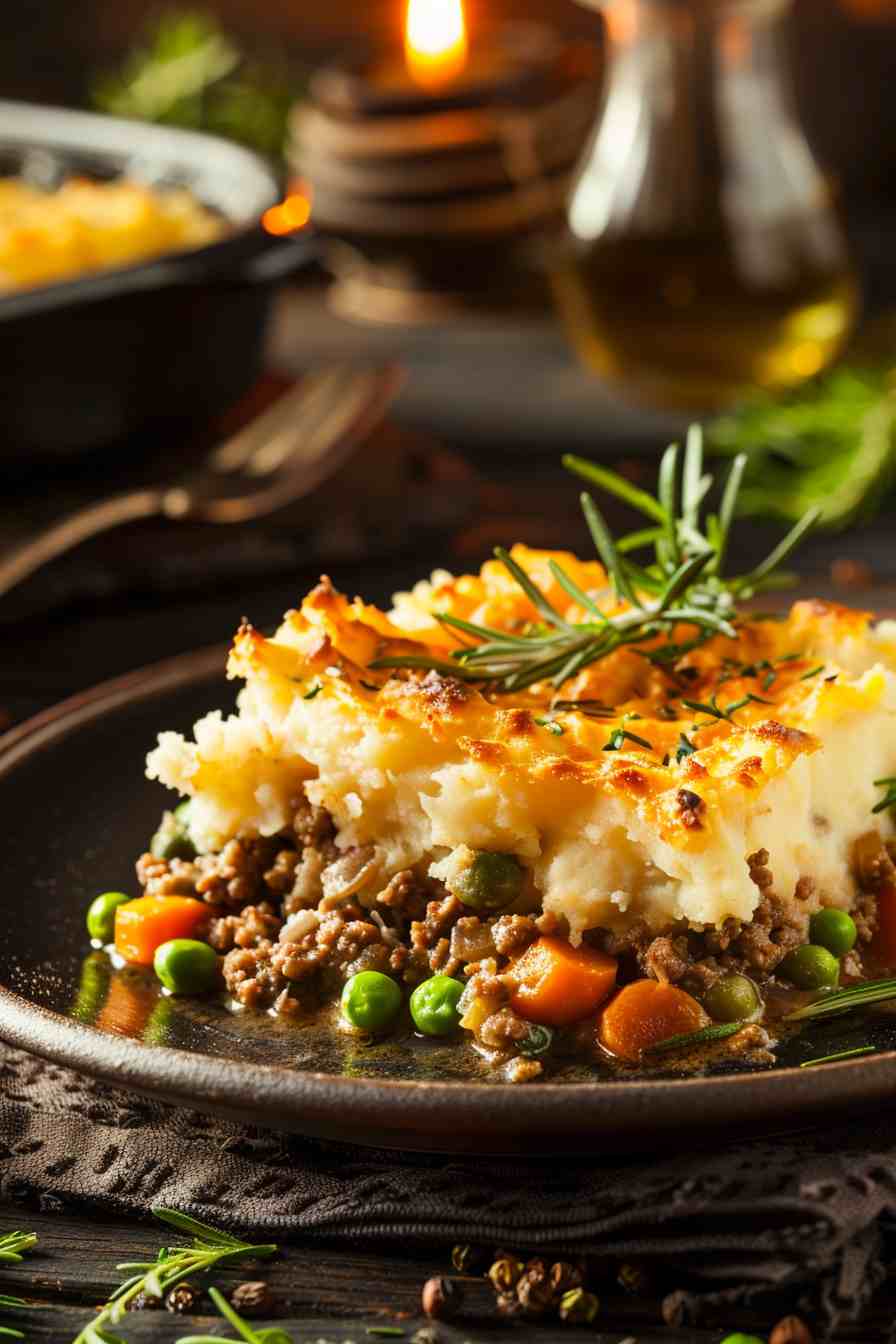 Savory Shepherd’s Pie with Sweet Potato Topping