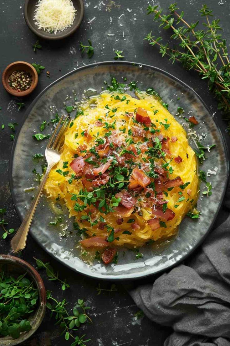 Spaghetti Squash Carbonara