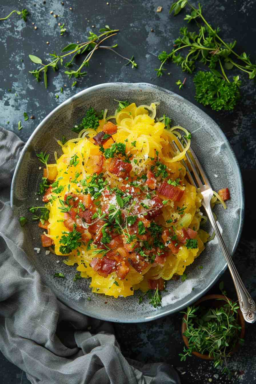 Spaghetti Squash Carbonara