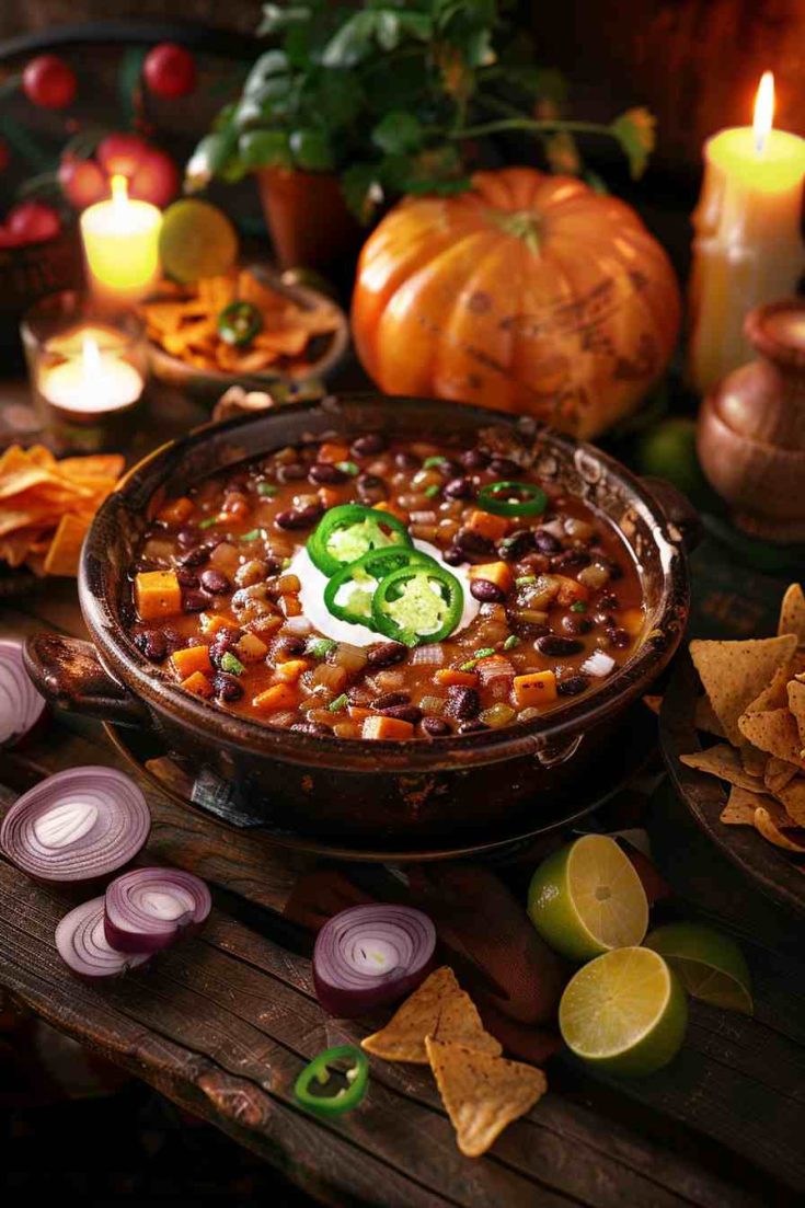 Sweet Potato and Black Bean Chili