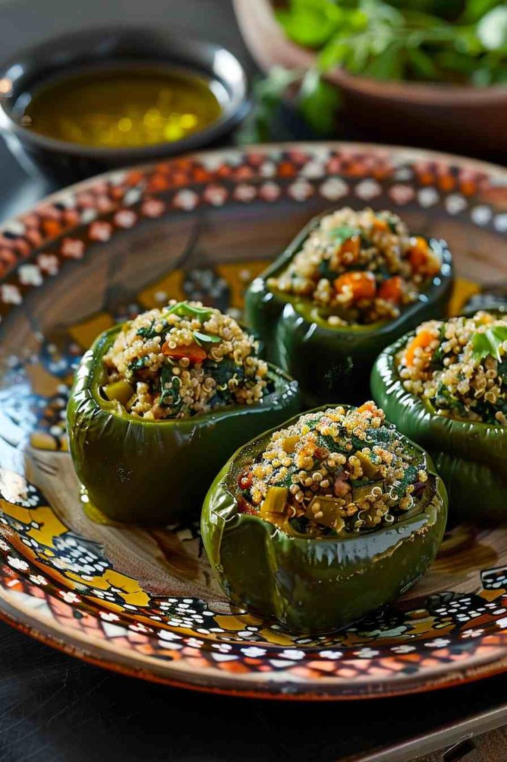 Turkey and Spinach Stuffed Peppers