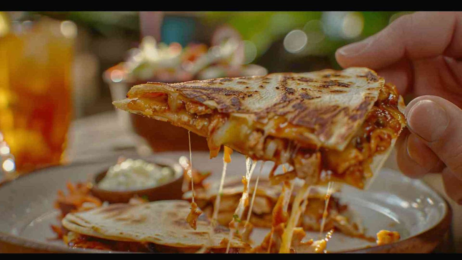 Fast BBQ Chicken Quesadillas