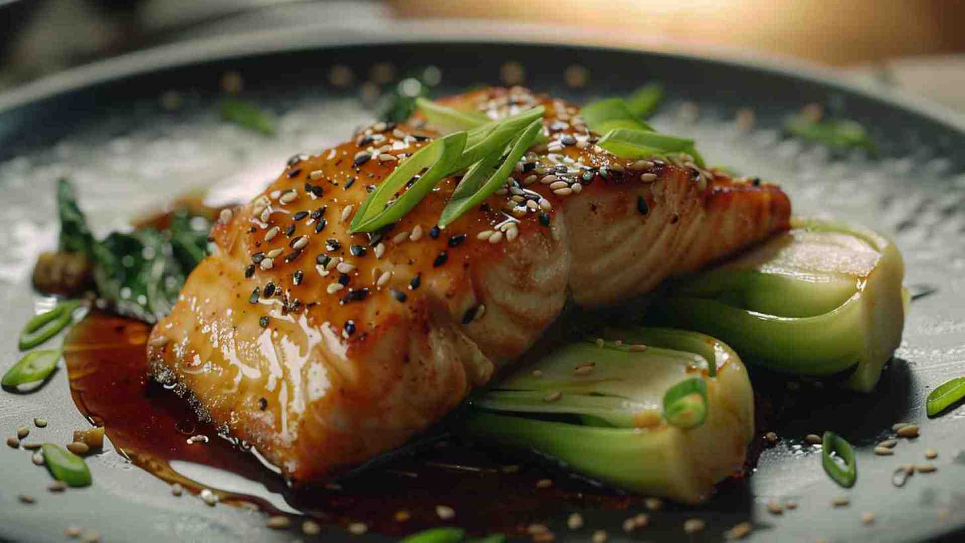 Asian Sesame Salmon with Bok Choy
