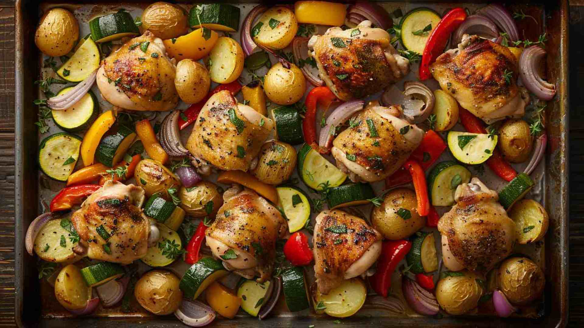 Sheet Pan Chicken and Veggie Medley