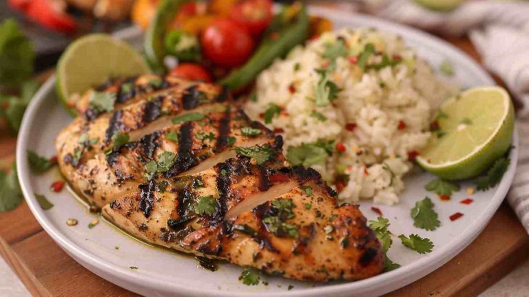 Cilantro Lime Chicken with Cauliflower Rice