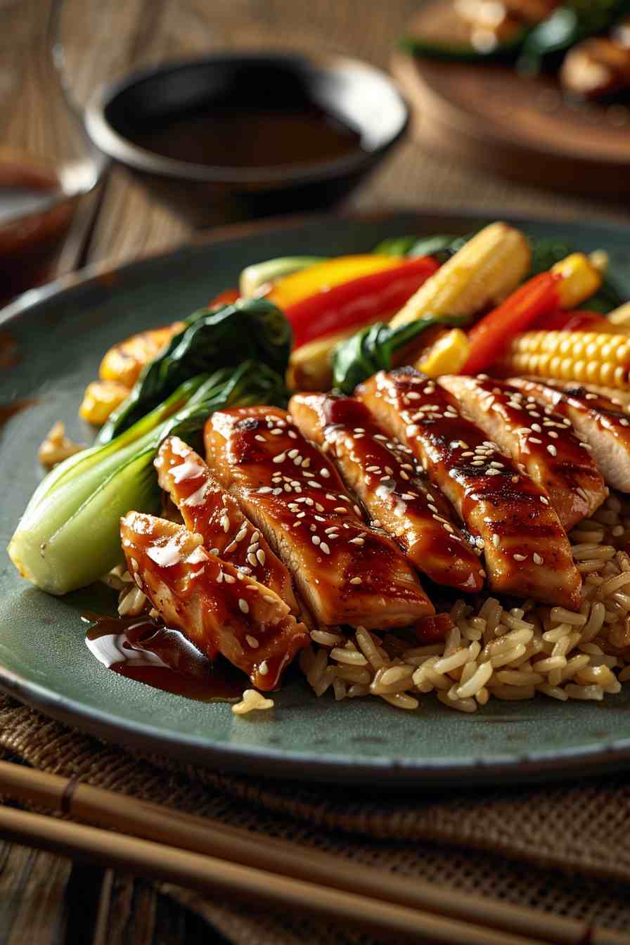 Teriyaki Chicken Stir-Fry with Brown Rice Teriyaki Chicken Stir-Fry with Brown Rice