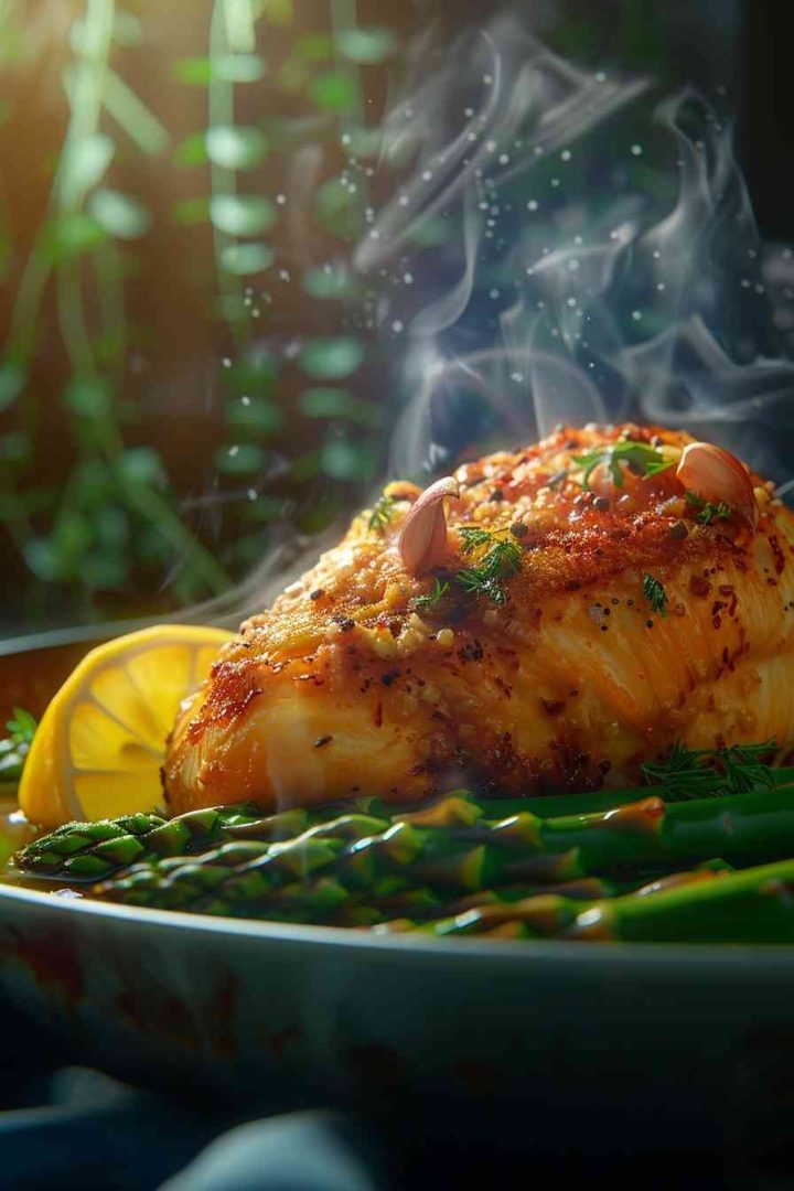 One-Pan Lemon Garlic Chicken and Asparagus