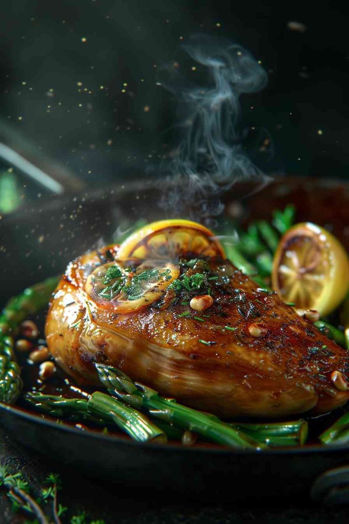 One-Pan Lemon Garlic Chicken and Asparagus