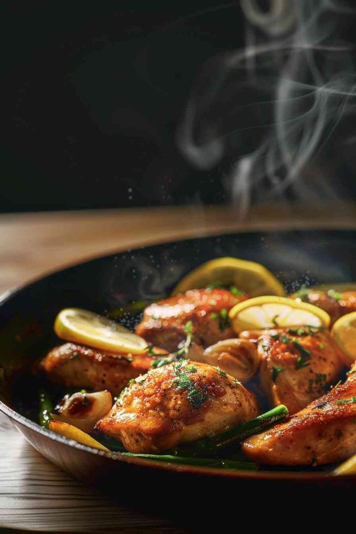 One-Pan Lemon Garlic Chicken and Asparagus