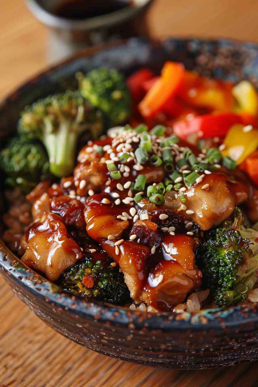 Teriyaki Chicken Stir-Fry with Brown Rice Teriyaki Chicken Stir-Fry with Brown Rice