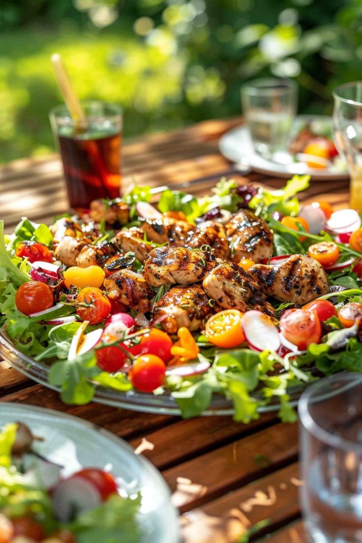 Grilled Chicken Salad with Balsamic Dressing