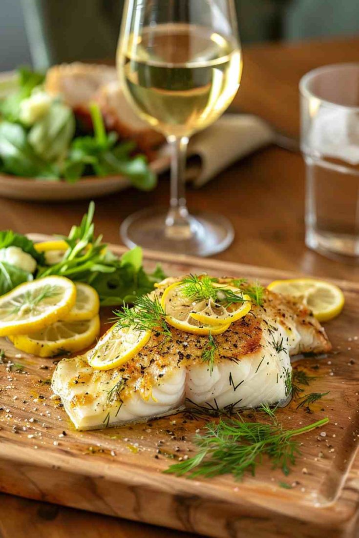 Baked Cod with Lemon and Dill