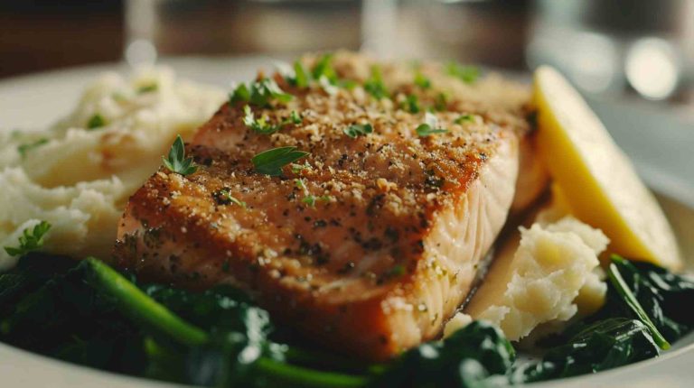 Baked Parmesan Crusted Salmon