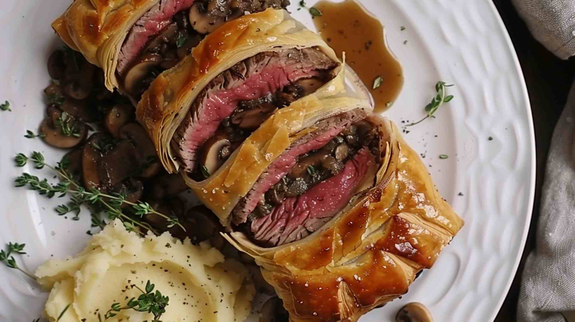 Beef Wellington with Mushroom Duxelle (2)