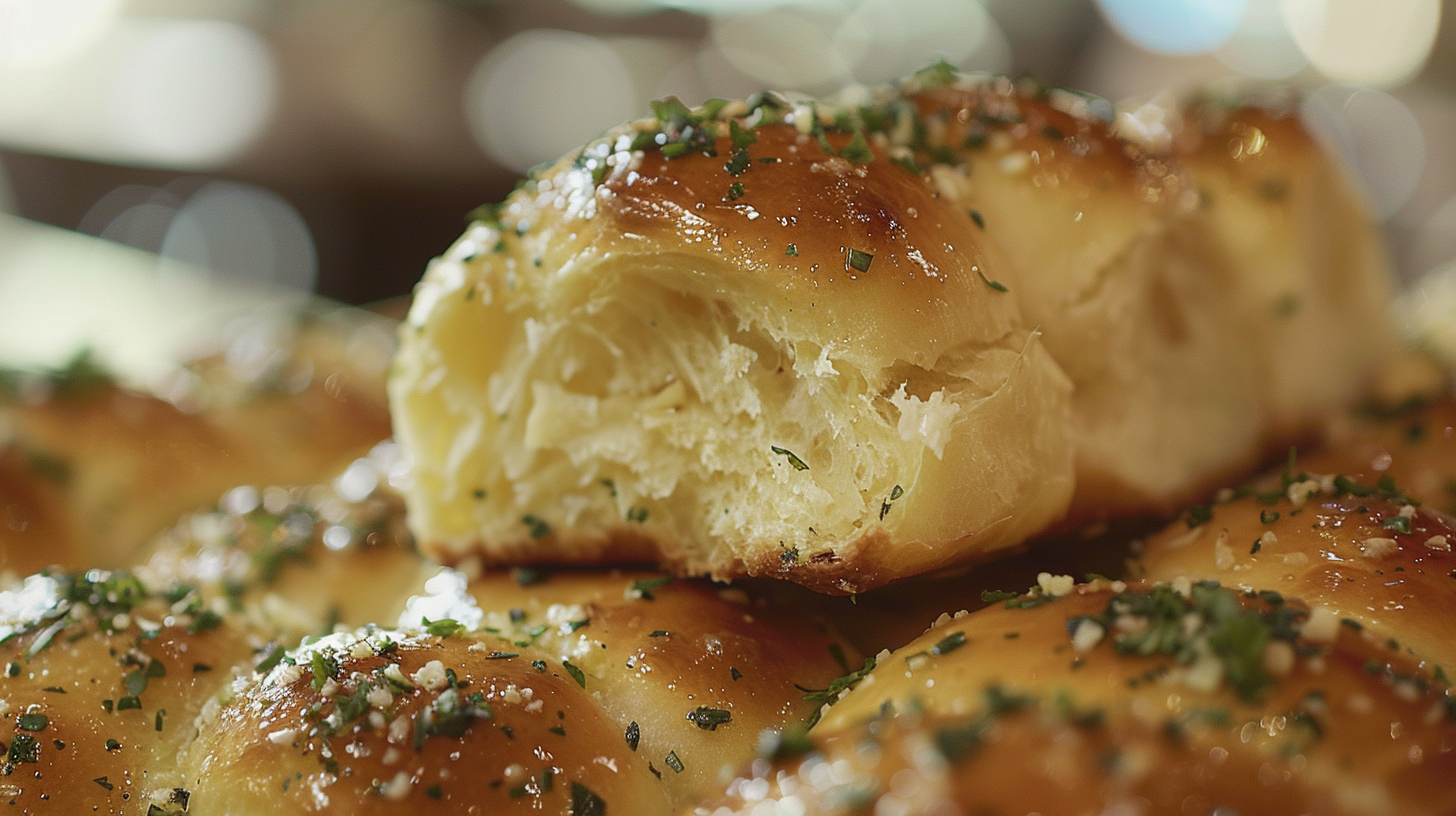 Buttery Garlic Dinner Rolls