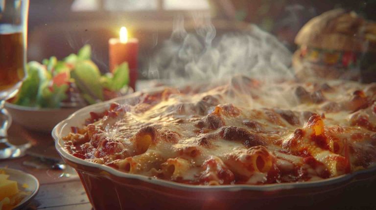 Cheesy Baked Ziti Casserole