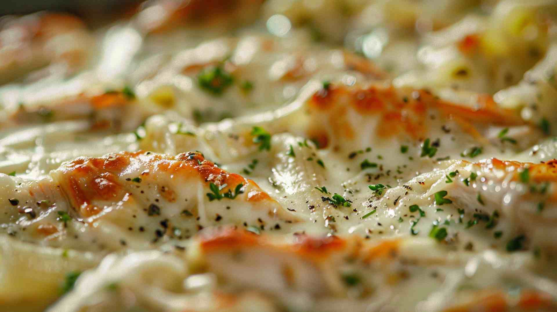 Chicken Alfredo Pasta Bake