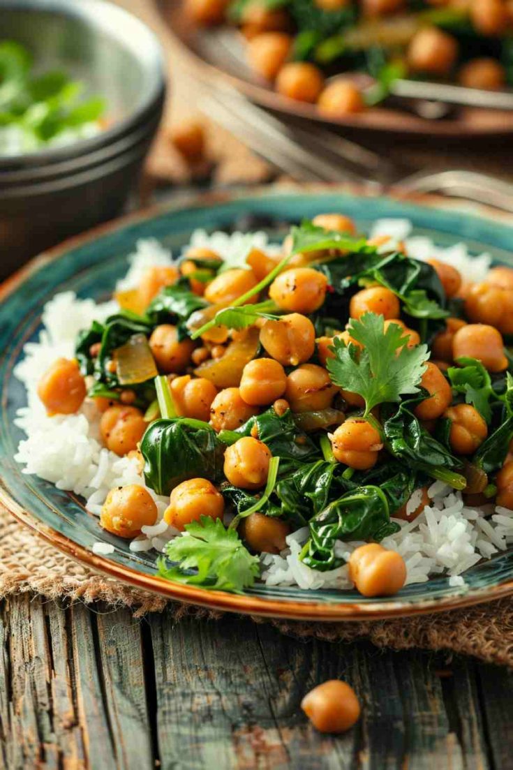 Chickpea and Spinach Stir-Fry